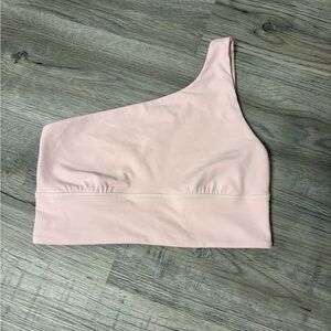 lululemon athletica One-Shoulder Sports Bra in Light Pink